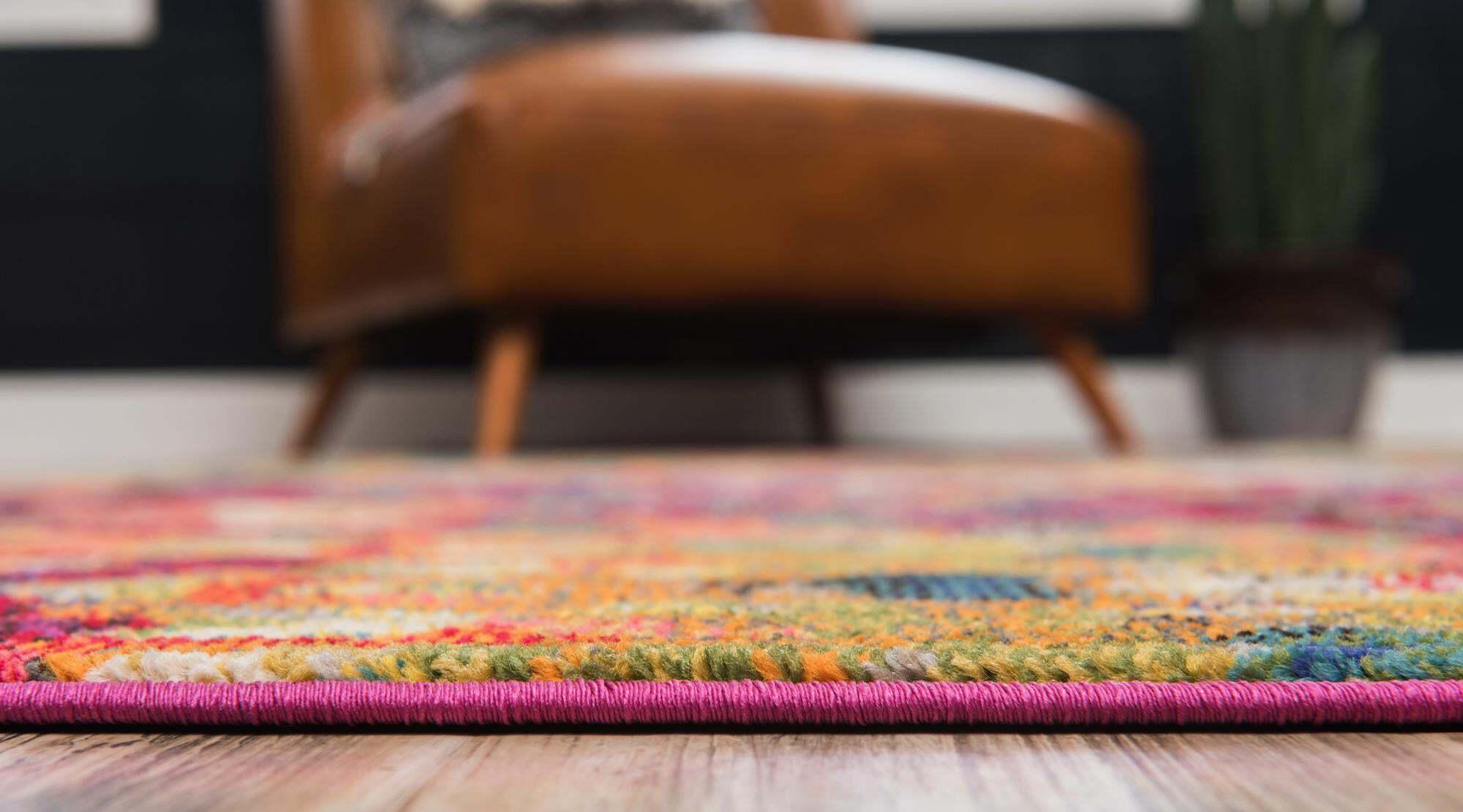 Unique Loom Indoor Rugs - Jardin Abstract 2x3 Rug Multicolor