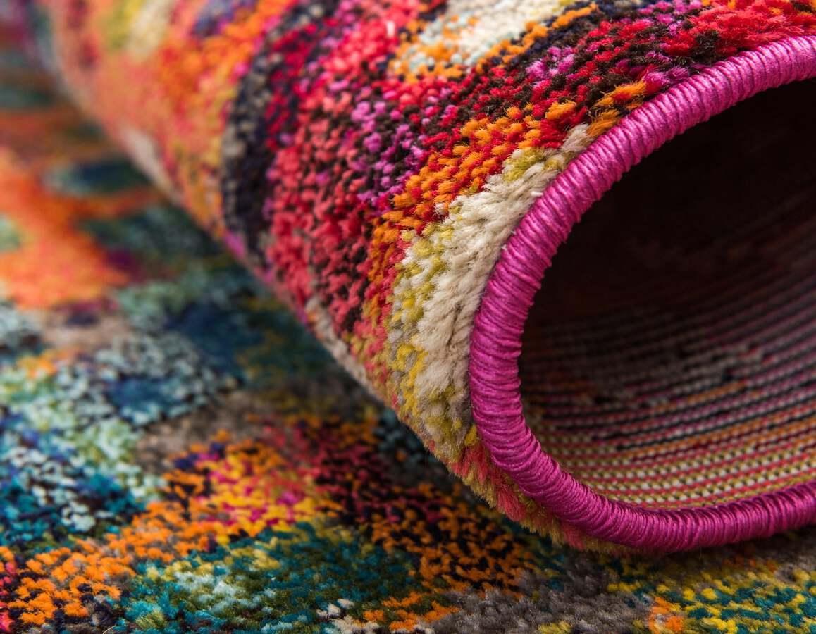 Unique Loom Indoor Rugs - Jardin Contemporary 12 Ft Square Square Rug Multi
