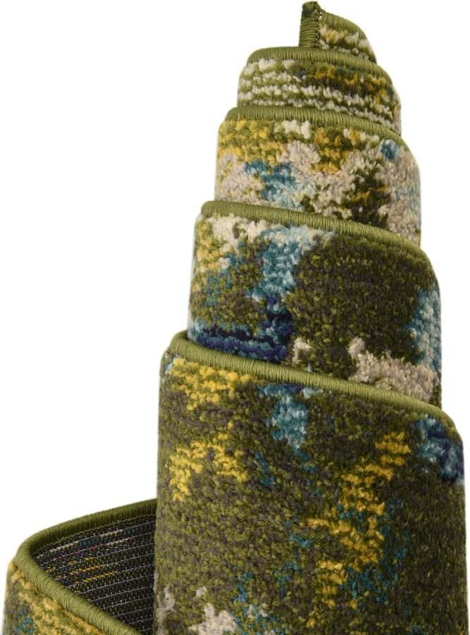 Unique Loom Indoor Rugs - Jardin Contemporary Palace Rectangular Rug Green