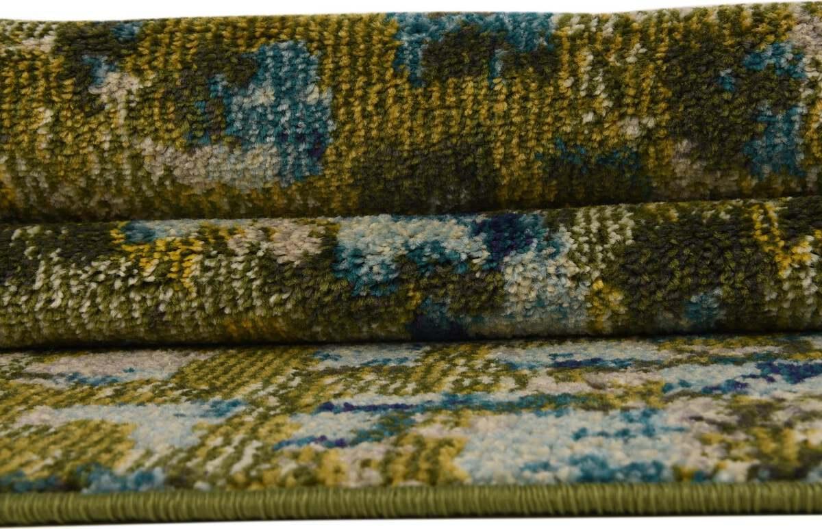 Unique Loom Indoor Rugs - Jardin Contemporary Palace Rectangular Rug Green