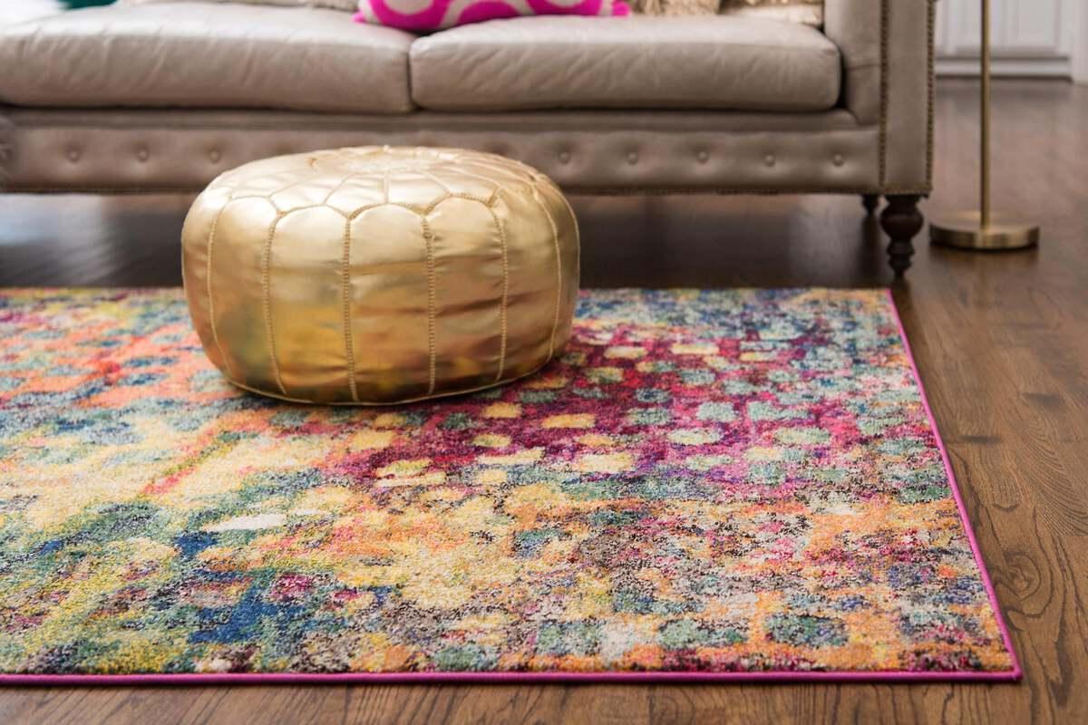 Unique Loom Indoor Rugs - Jardin Contemporary Palace Rectangular Rug Multi