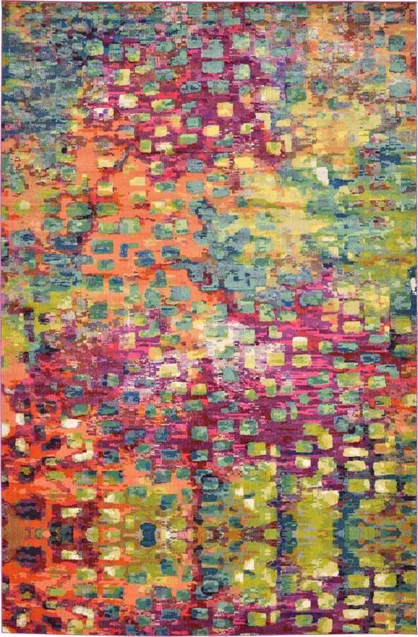 Unique Loom Indoor Rugs - Jardin Contemporary Palace Rectangular Rug Multi