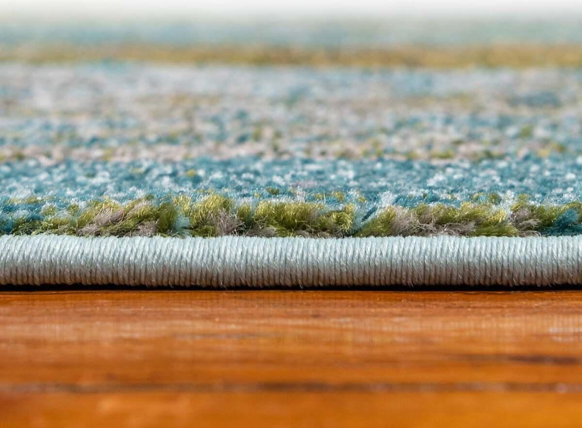 Unique Loom Indoor Rugs - Jardin Modern Palace Rectangular Rug Turquoise