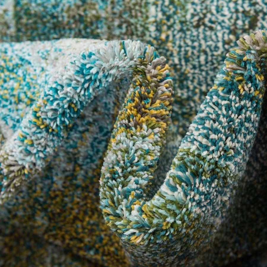 Unique Loom Indoor Rugs - Jardin Modern Palace Rectangular Rug Turquoise