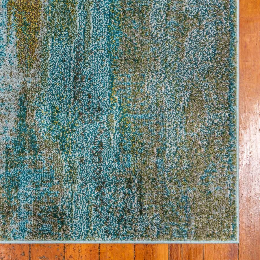 Unique Loom Indoor Rugs - Jardin Modern Palace Rectangular Rug Turquoise