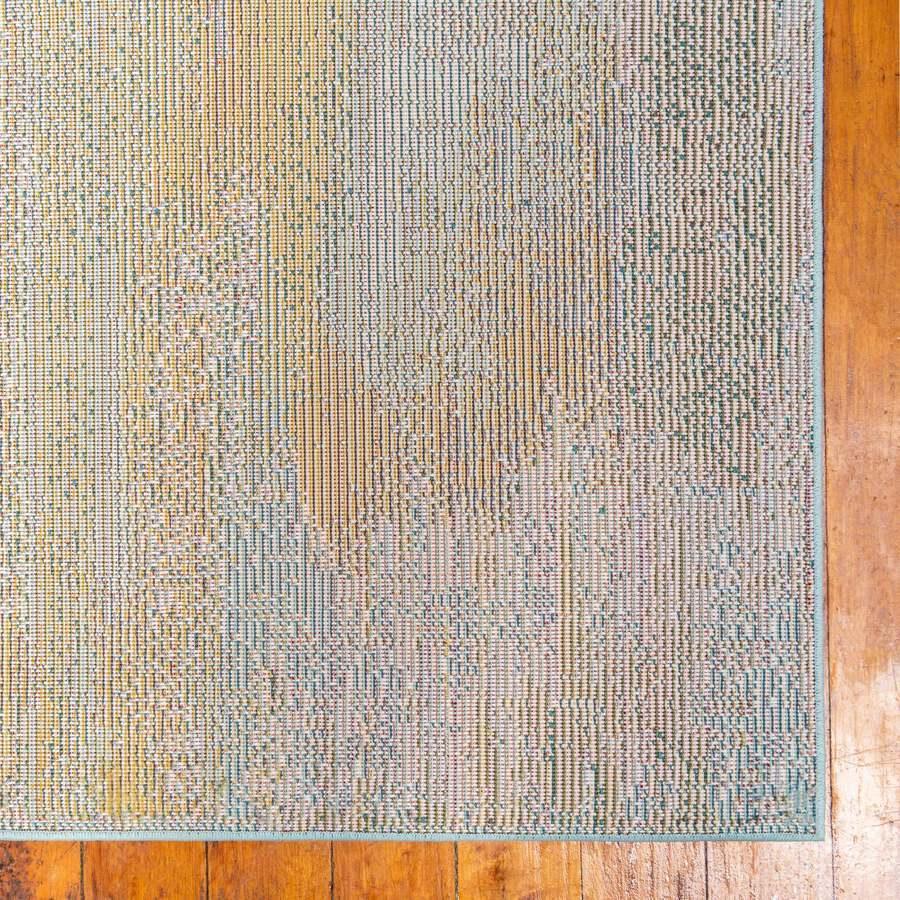 Unique Loom Indoor Rugs - Jardin Modern Palace Rectangular Rug Turquoise