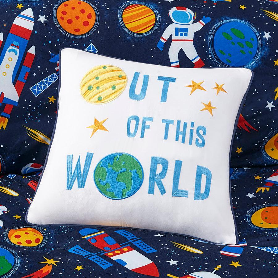 Olliix.com Comforters & Blankets - Jason Casual Outer Space Comforter Set Multi Full/Queen
