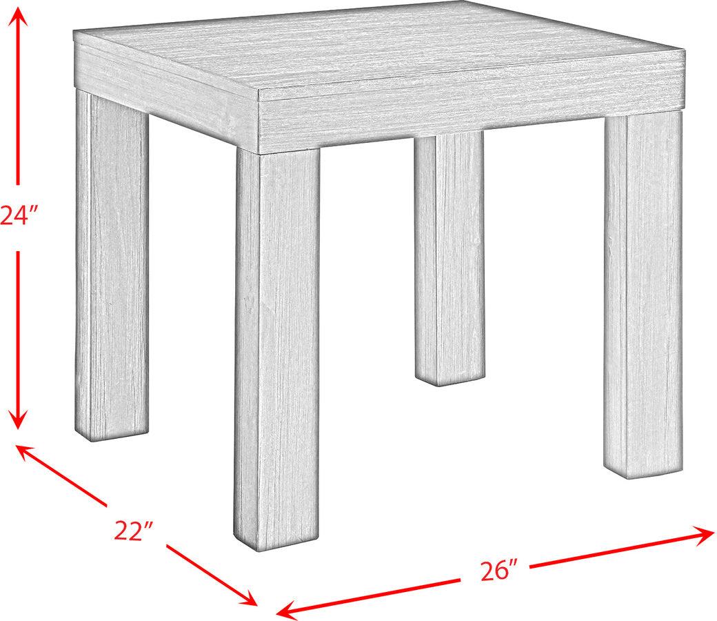 Elements Side & End Tables - Jasper Square End Table in Dark Walnut