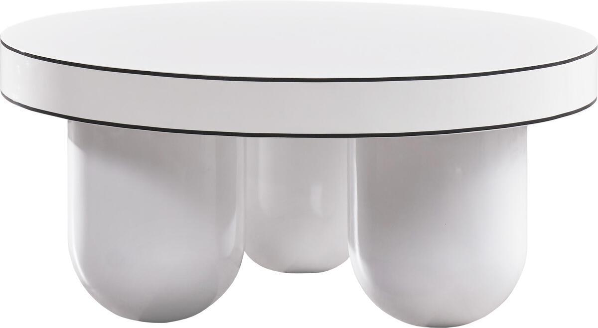 Tov Furniture Coffee Tables - Jasper White Glossy Coffee Table