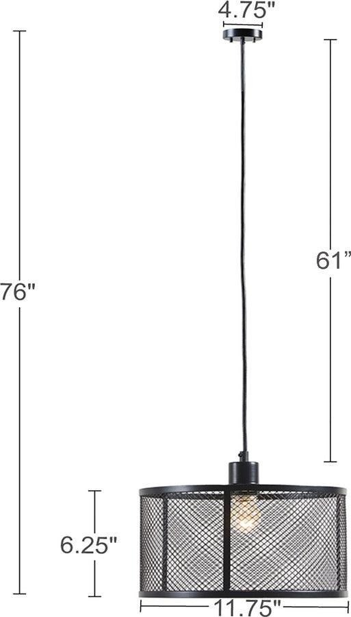 Olliix.com Ceiling Lights - Jaxson Metal Pendant Black