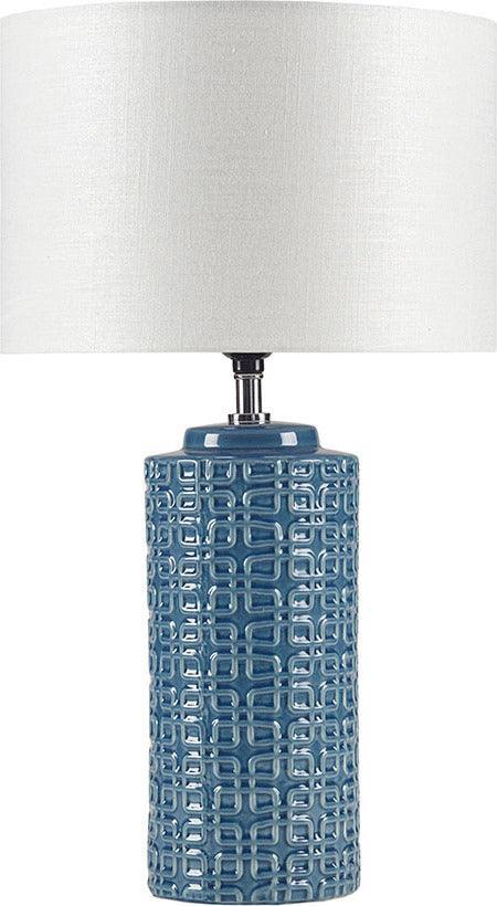 Olliix.com Table Lamps - Jayda Ceramic Table Lamp Navy