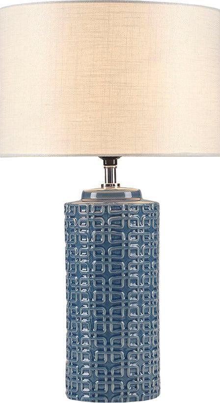 Olliix.com Table Lamps - Jayda Ceramic Table Lamp Navy