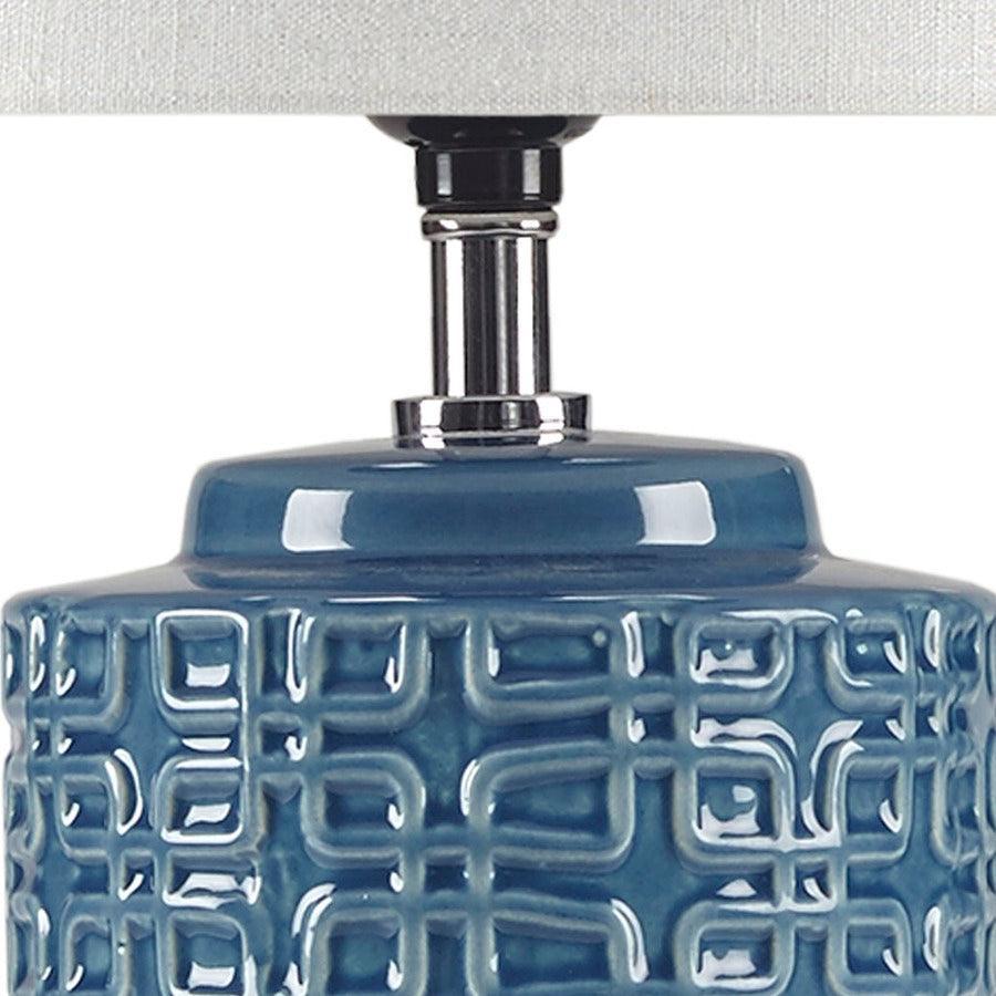 Olliix.com Table Lamps - Jayda Ceramic Table Lamp Navy