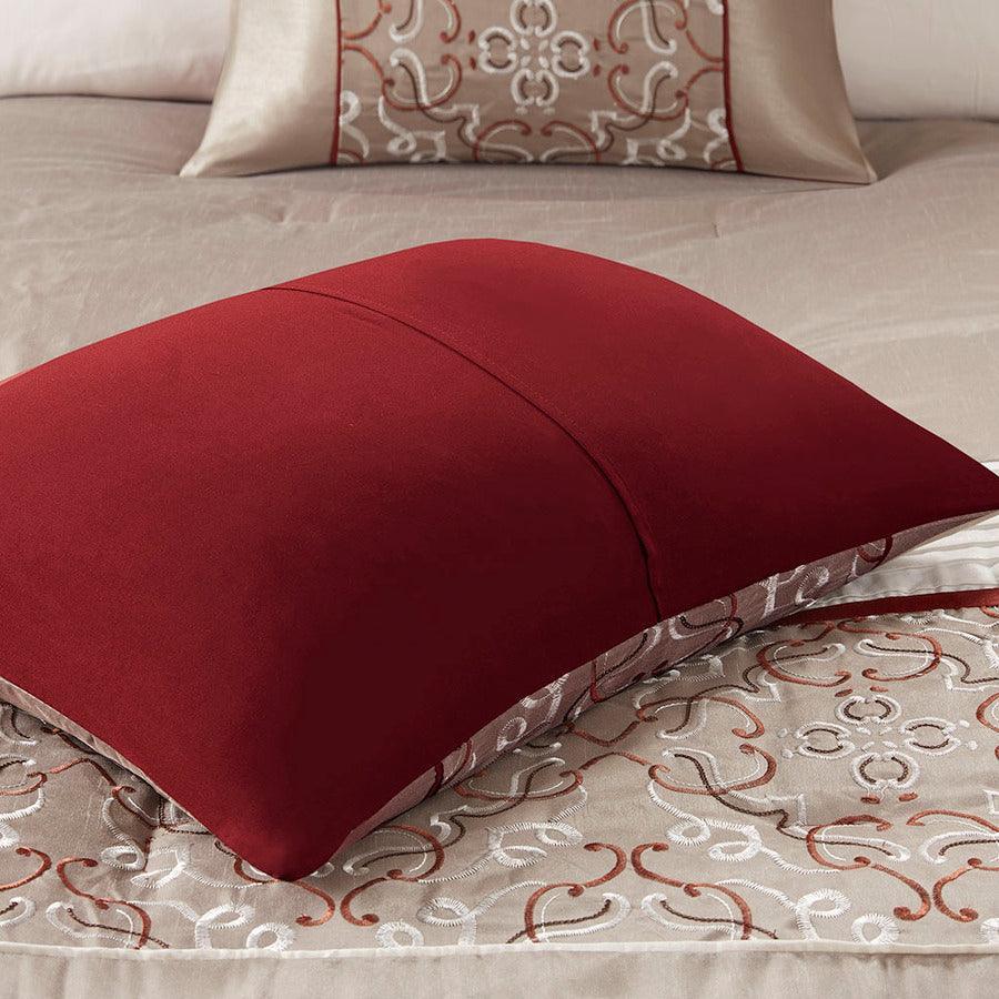 Olliix.com Comforters & Blankets - Jelena 24 Piece Room In A Bag Red King