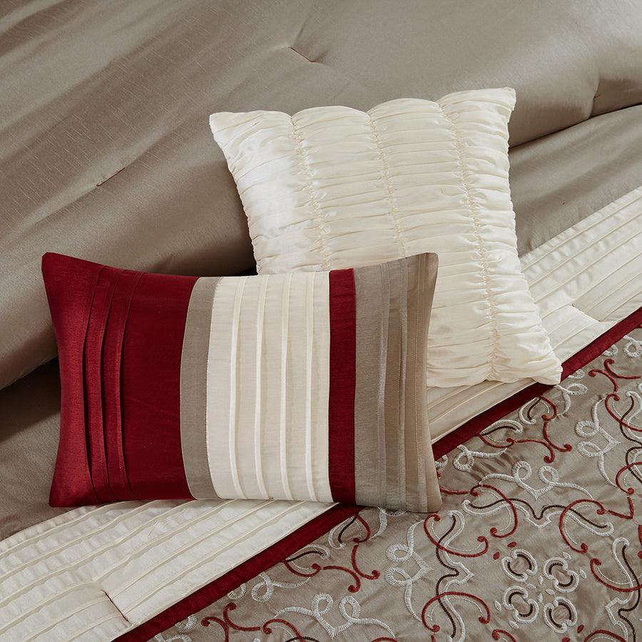 Olliix.com Comforters & Blankets - Jelena 24 Piece Room in a Bag Red