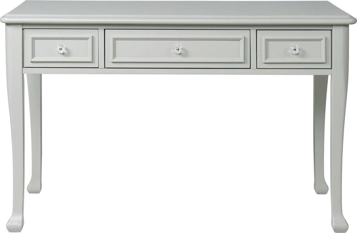 Elements Desks - Jenna Desk with Hutch in Grey