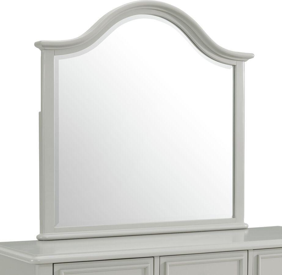 Elements Bedroom Sets - Jenna Twin 5 Piece Bedroom Set in Grey