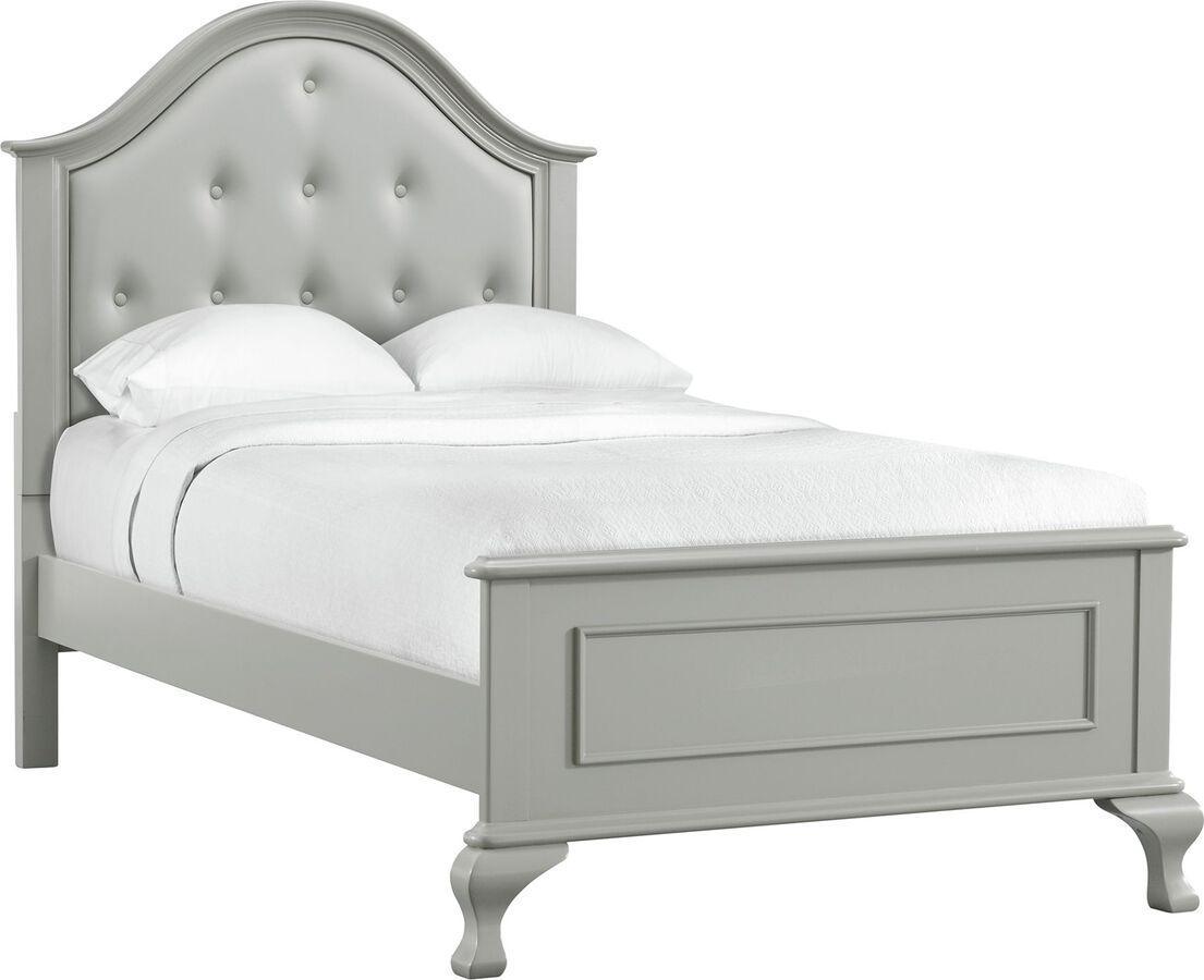 Elements Bedroom Sets - Jenna Twin 5 Piece Bedroom Set in Grey