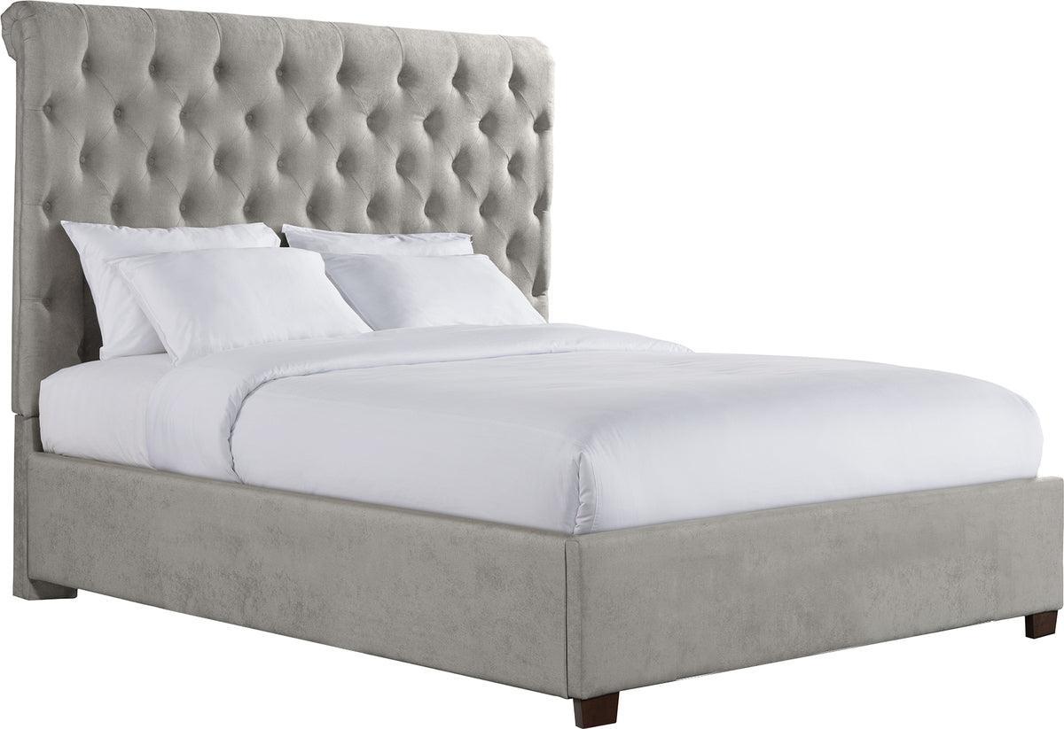 Elements Beds - Jeremiah King Upholstered Bed Gray
