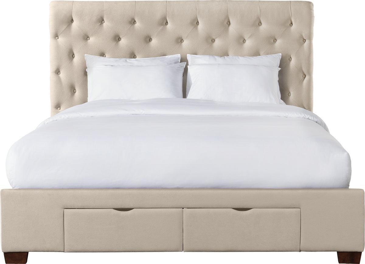 Elements Beds - Jeremiah King Upholstered Storage Bed