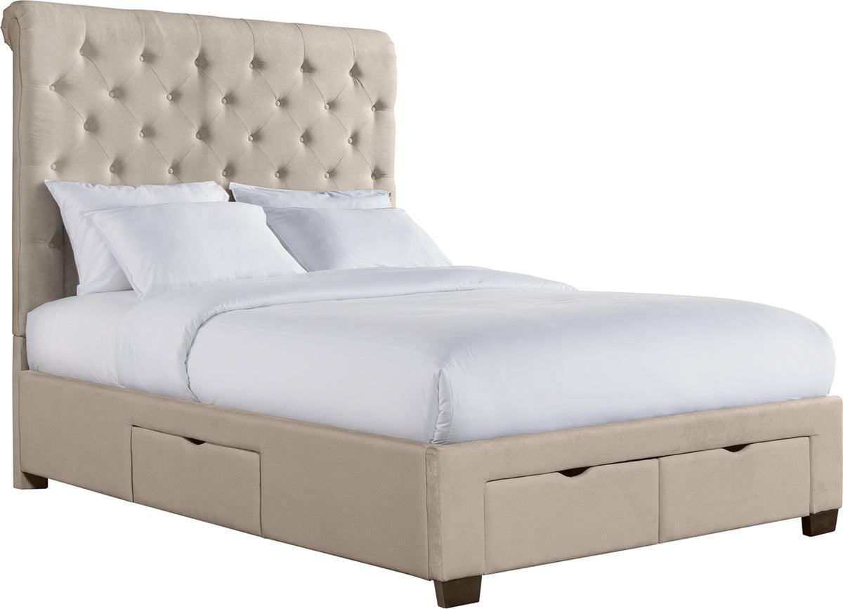 Elements Beds - Jeremiah Queen Upholstered Storage Bed