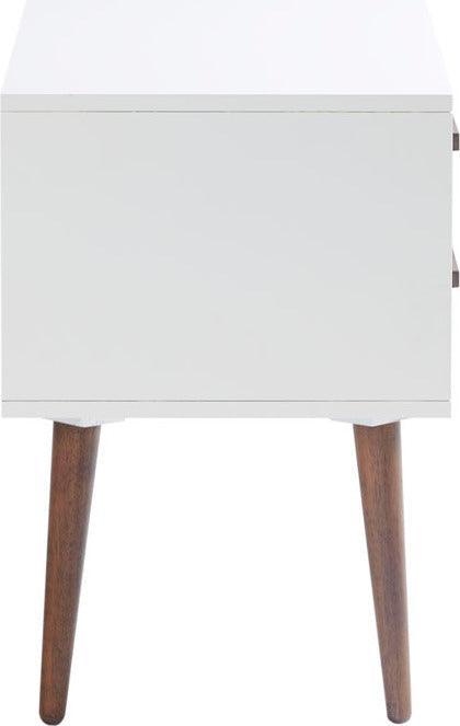 Olliix.com Nightstands & Side Tables - Jeremy Storage Nightstand White & Gray