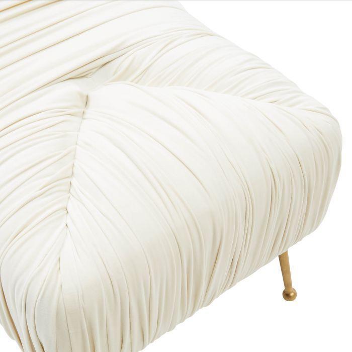 Tov Furniture Benches - Jessica Cream Velvet Bench