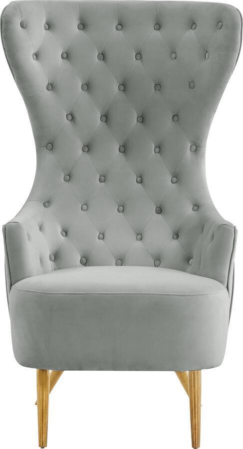 Tall back velvet 2025 chair
