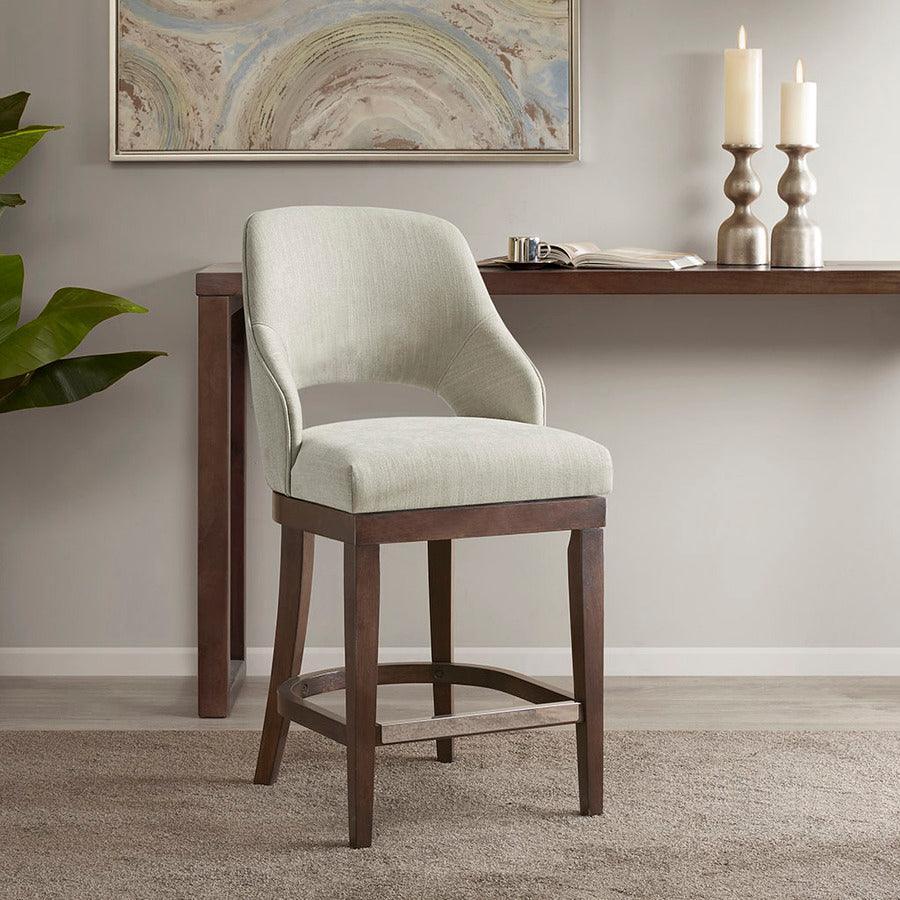 Olliix.com Barstools - Jillian Counter Stool With Swivel Seat Cream
