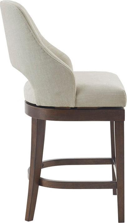 Olliix.com Barstools - Jillian Counter Stool With Swivel Seat Cream