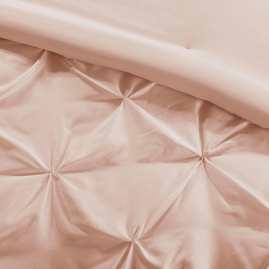 Olliix.com Comforters & Blankets - Joella Casual 24 Piece Room in a Bag Blush Cal King