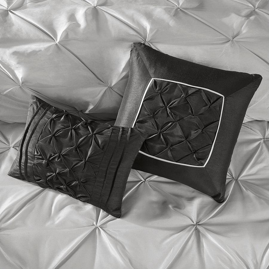 Olliix.com Comforters & Blankets - Joella Modern 24 Piece Room in a Bag Gray Cal King