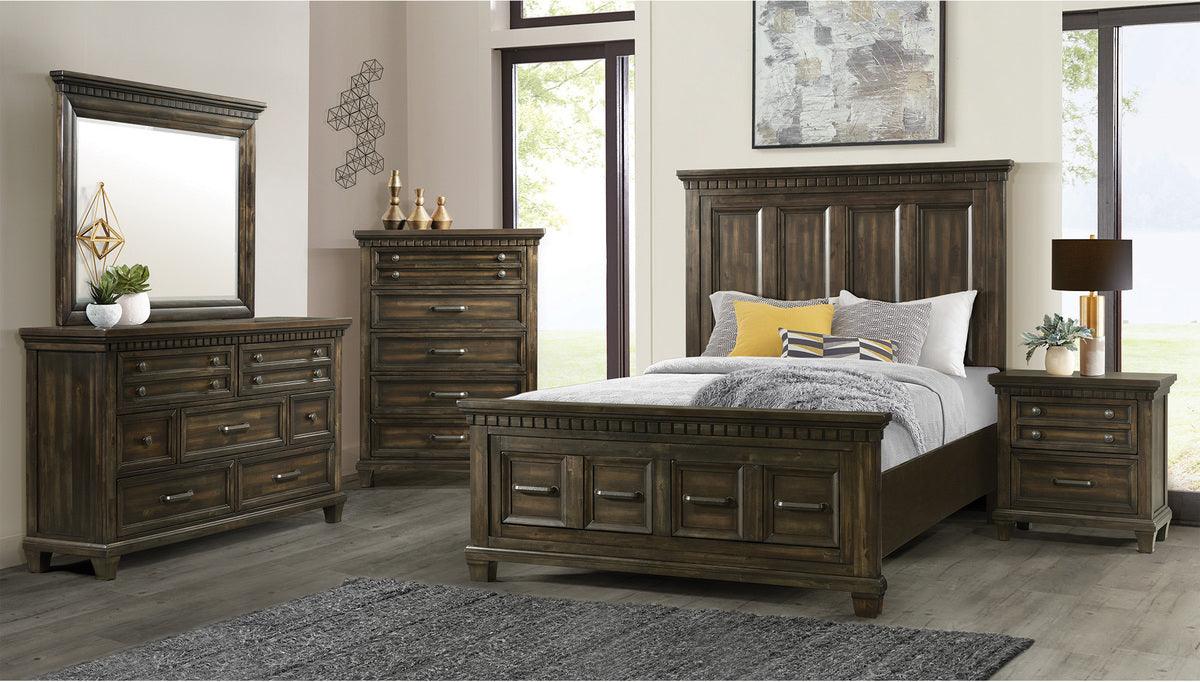 Elements Dressers - Johnny 7-Drawer Dresser Smokey Walnut