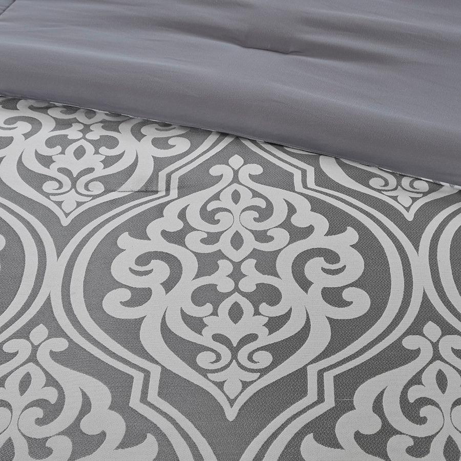 Olliix.com Comforters & Blankets - Jordan Casual 24 Piece Room in a Bag Gray Cal King