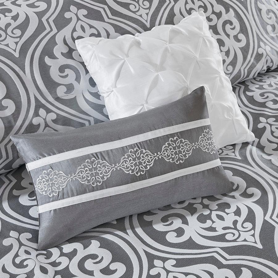 Olliix.com Comforters & Blankets - Jordan Casual 24 Piece Room in a Bag Gray Cal King