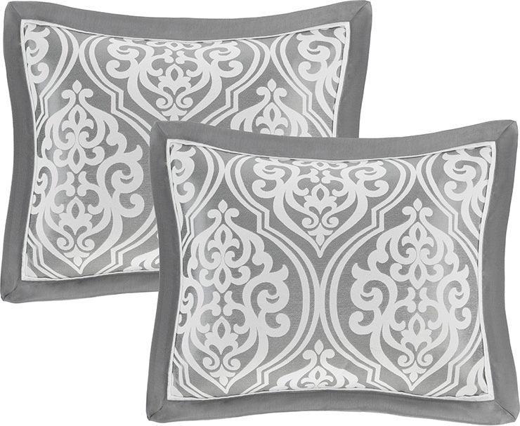 Olliix.com Comforters & Blankets - Jordan Casual 24 Piece Room in a Bag Gray Cal King