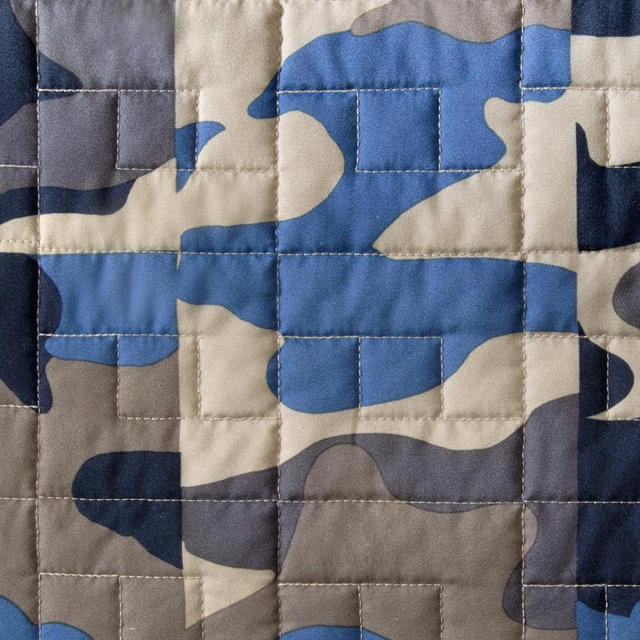 Olliix.com Comforters & Blankets - Josh Full/Queen Reversible Coverlet Set Blue
