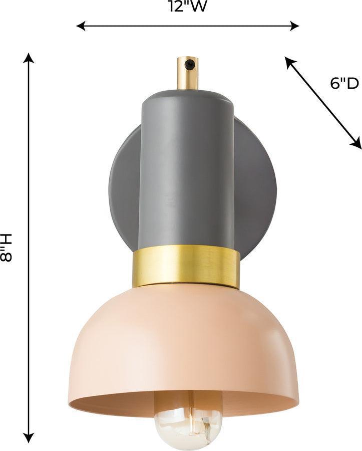 Tov Furniture Wall Sconces - Juku Blush/Grey Wall Sconce Blush | Gray