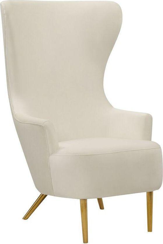 Tov Furniture Accent Chairs - Julia Wingback Chair Cream