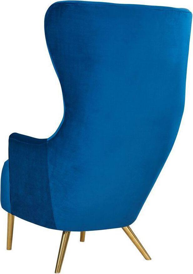 Tov Furniture Accent Chairs - Julia Wingback Chair Navy
