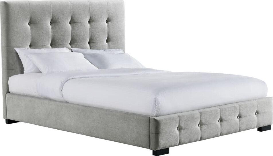 Elements Beds - June Queen Storage Bed in Gray