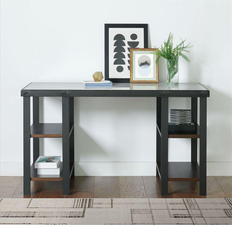 Elements Desks - Juno Desk with White Marble Top