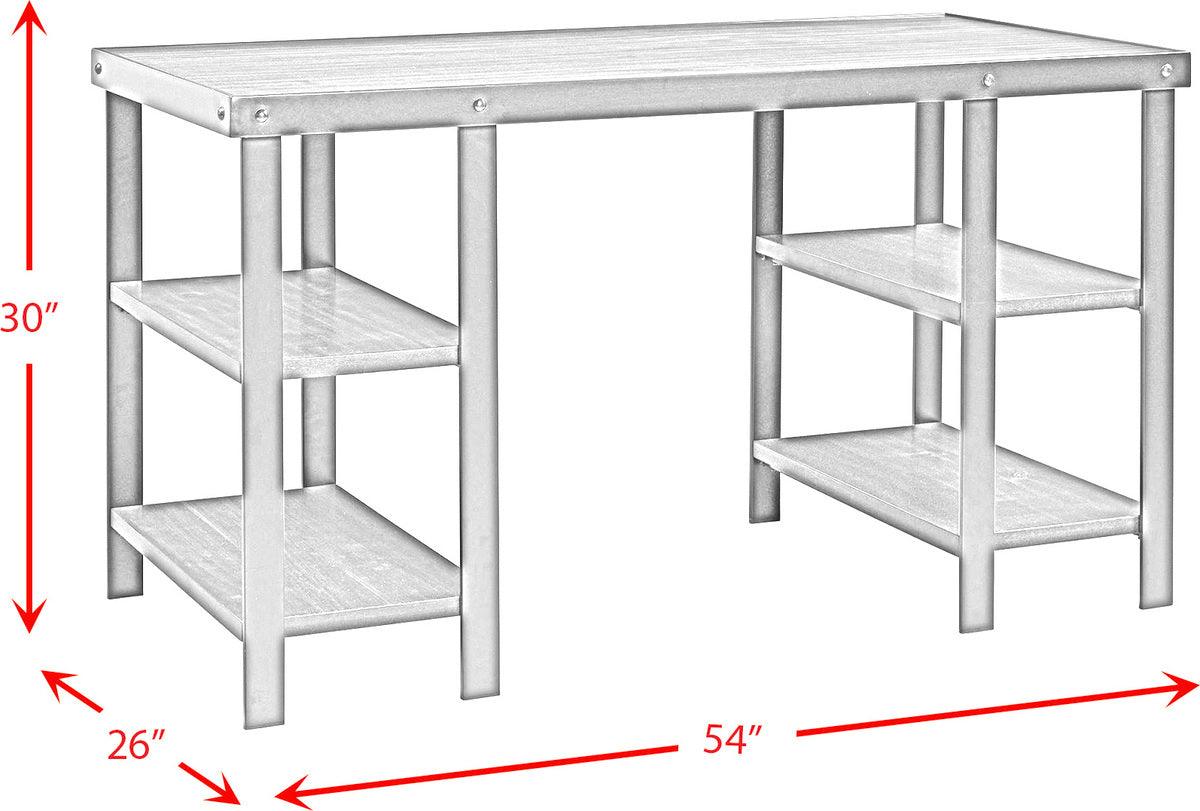 Elements Desks - Juno Desk with White Marble Top
