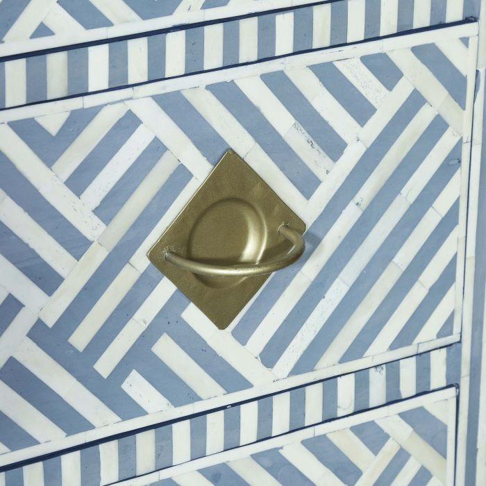 Tov Furniture Dressers - Kadiri Blue and White Bone Inlay Dresser