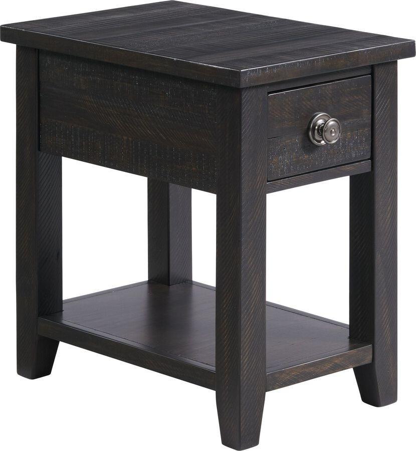 Elements Side & End Tables - Kahlil 1-Drawer Chairside Table with USB Espresso