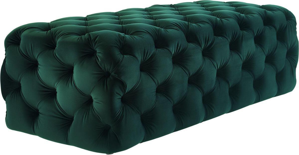 Tov Furniture Ottomans & Stools - Kaylee Green Velvet Ottoman