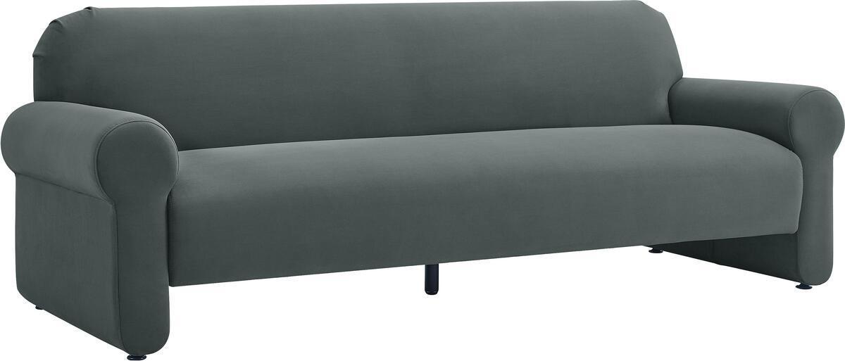 Tov Furniture Sofas & Couches - Keelee Grey 84" Velvet Sofa