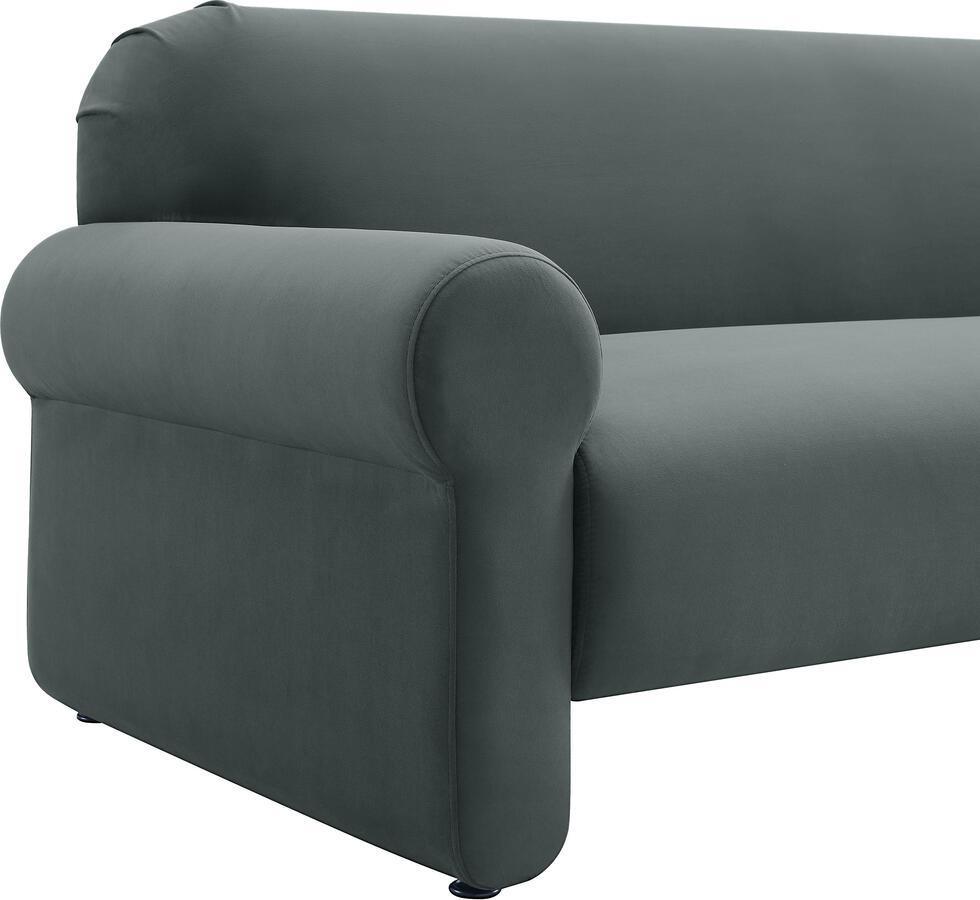 Tov Furniture Sofas & Couches - Keelee Grey 84" Velvet Sofa