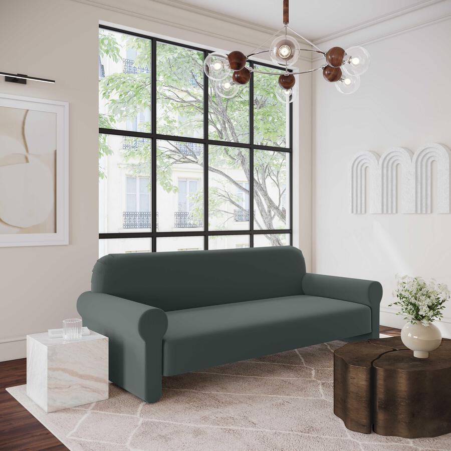 Tov Furniture Sofas & Couches - Keelee Grey 84" Velvet Sofa
