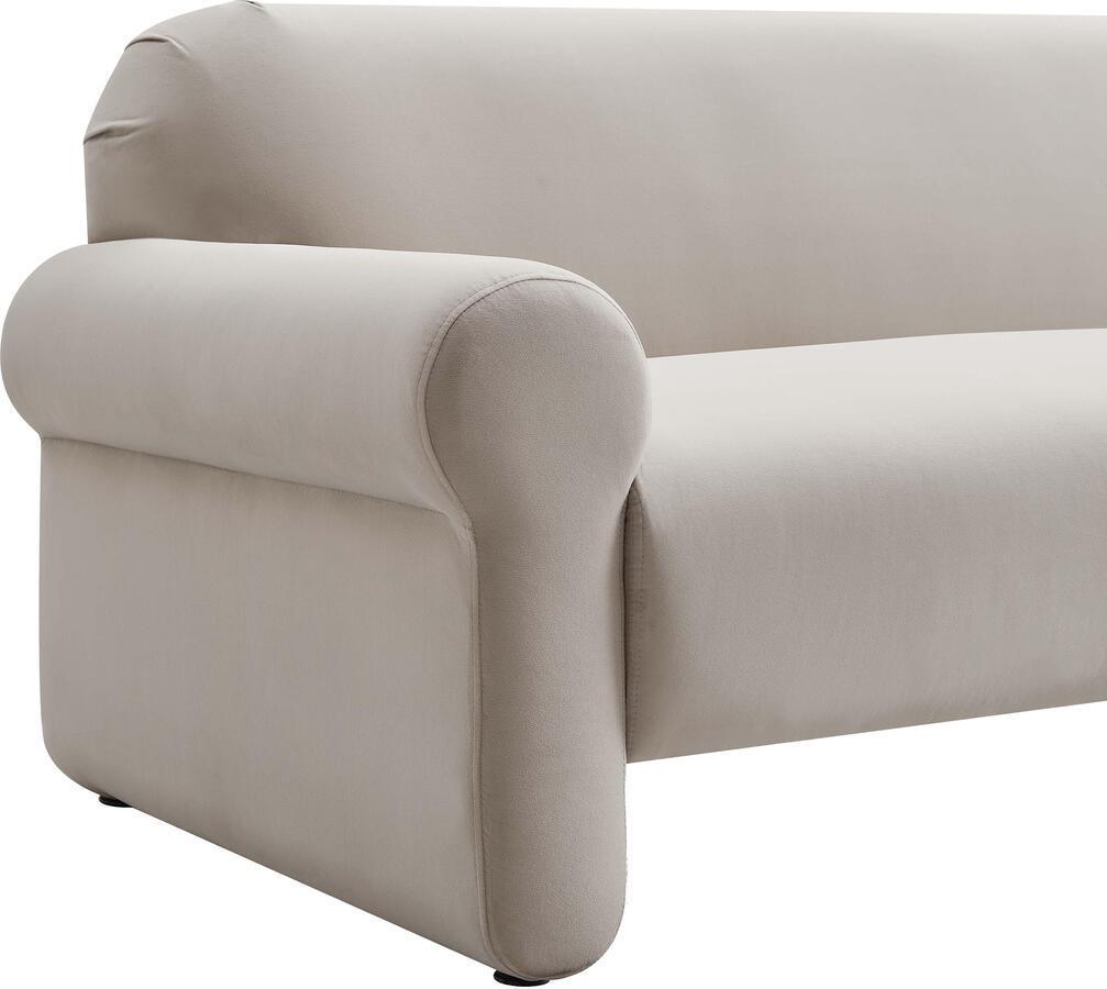 Tov Furniture Sofas & Couches - Keelee Taupe 84" Velvet Sofa